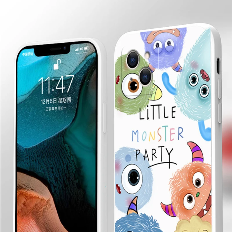 

NOHON Original Soft Case For HUAWEI MATE 40 PRO PLUS MATE 30 20X 10 ENJOY 10E 20 Z little monster Luxury Frosted Back Cover