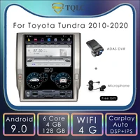 car radio android tesla style screen 12 1 for toyota tundra 2010 2020 128g multimedia carplay audio radio wifi 4g head unit