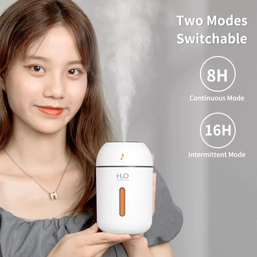 

Мини-увлажнитель воздуха Настольный бесшумный, 500 мл, USB