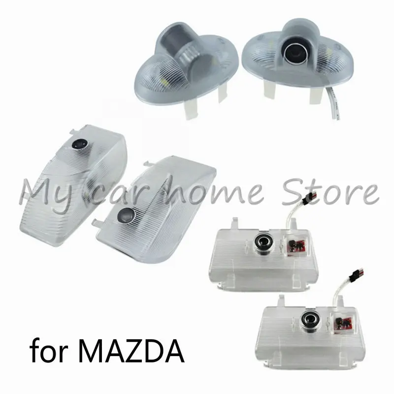

2PCS Led Car Door Welcome Light Laser Projector Logo Ghost Shadow Lamp For MAZDA ATENZA 6 8 MAZDA6 RX8 CX-9 CX9 RUIYI MAZDA8 MPV