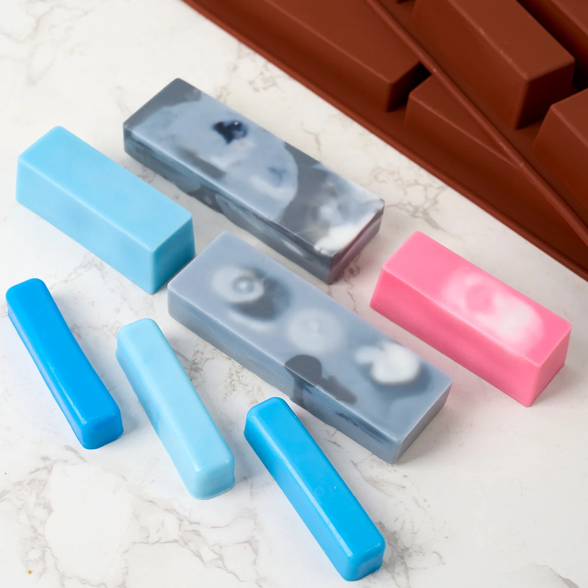 3D длинная полоска силиконовая форма для свечей DIY ручная работа аромат формы мыла