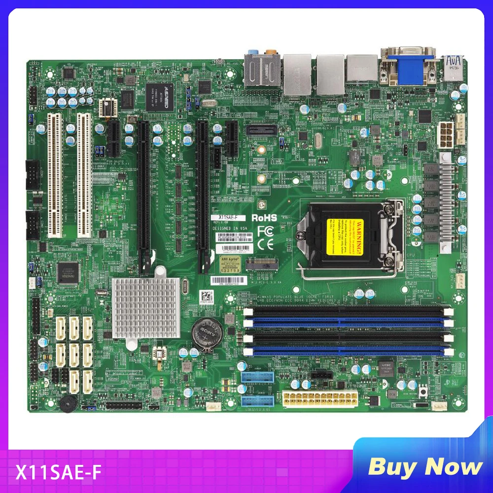 

X11Sae-F For Supermicro Workstation Motherboard C236 Chipset Xeon E3-1200 v5/v6 6th/7th Gen. Core i7/i5/i3 Series LGA1151 DDR4