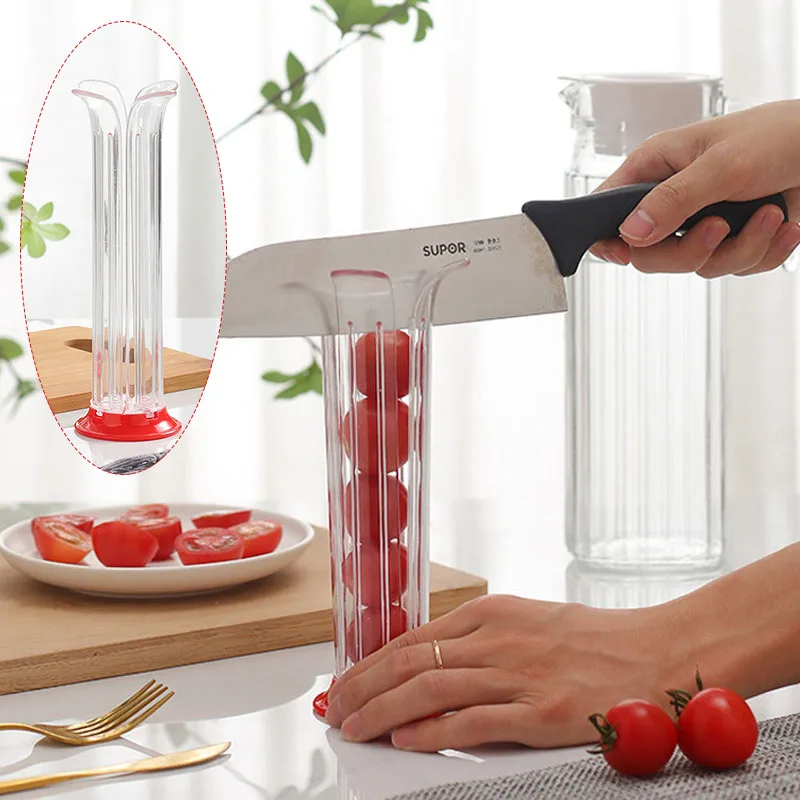 

Household Grape Slicers Strawberry Knife Small Tomato Cutter Kitchen Accessories Fruit Tools Kitchen Gadgets Home Supplies