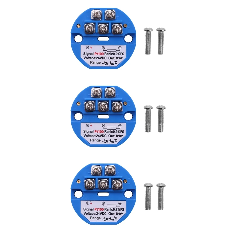 

HOT-3X RTD PT100 Temperature Transmitter DC24V Minus 50 - 100 Degree Output 0-10V