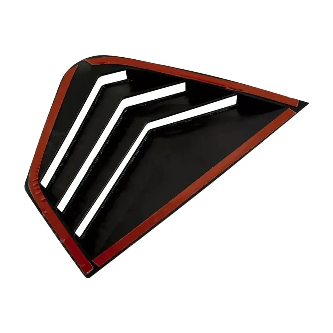 1 пара глянцевых черных заднего бокового окна жалюзи вентиляционная крышка