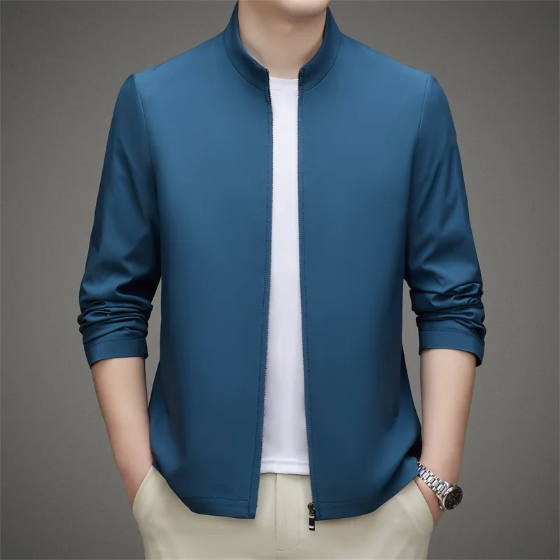 

Куртка мужская демисезонная короткая с воротником-стойкой, хаки