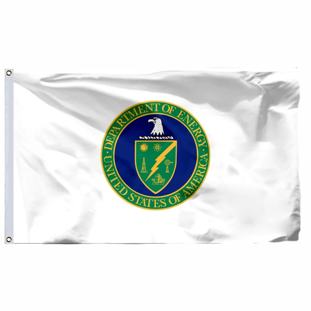 

USA United States Department Energy Flag 90x150cm 3x5ft US OICI Flags 21x14cm Banners