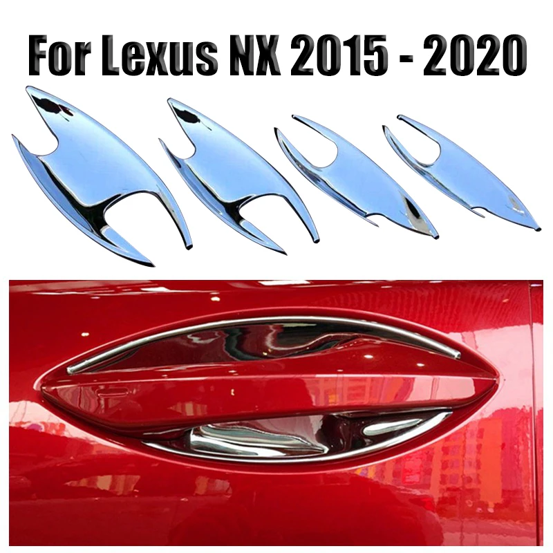 

For Lexus NX 2015 2016 2017 2018 2019 2020 Chrome Door Handle Bowl Cover Trim Car Accessories Door Handle Bowl Cover Trim