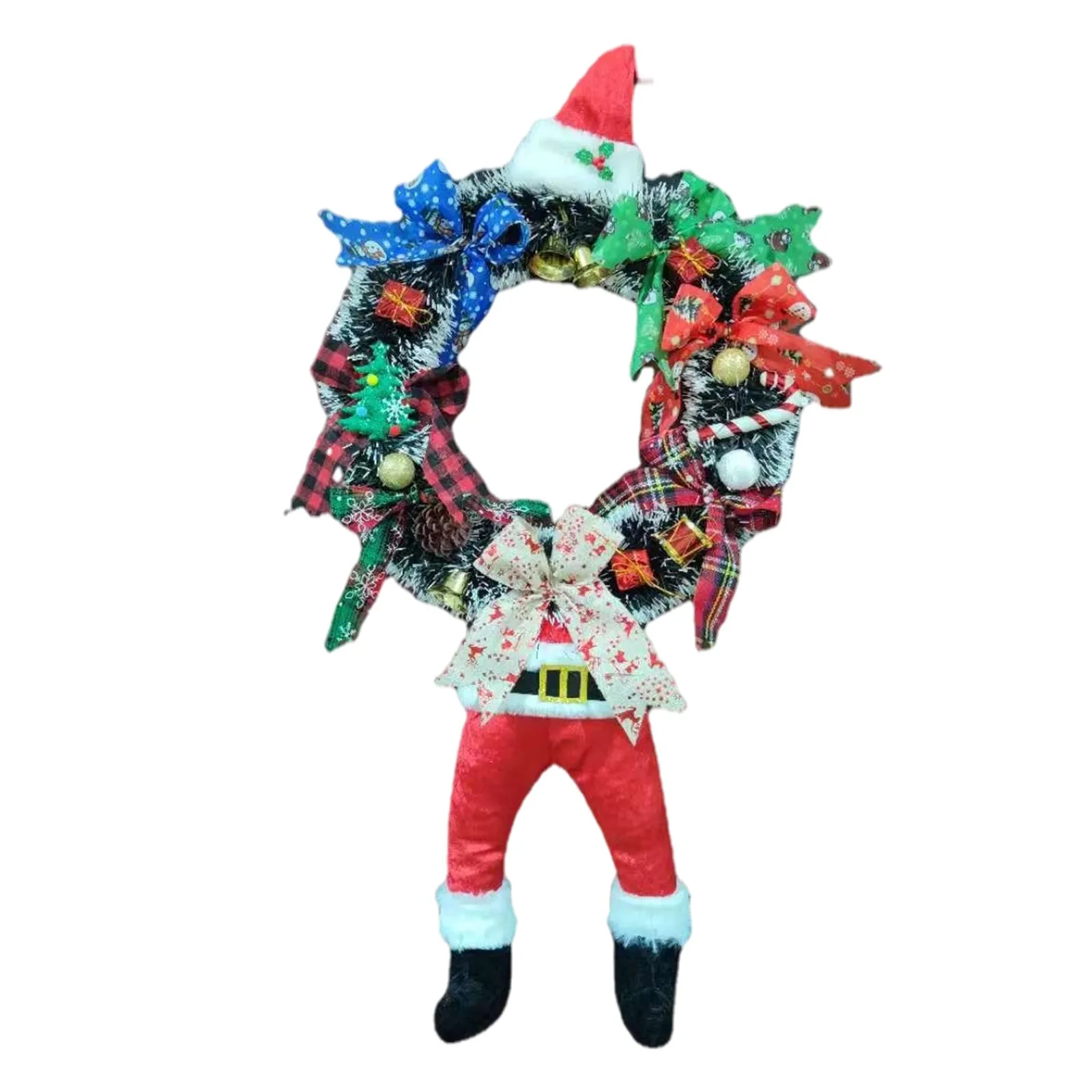 

Christmas Santa Wreath Door Hanging Christmas Decorations Things For The Home Decoration Room Desk Accessories Ornaments декор