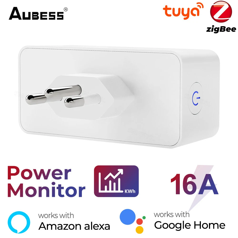 

Смарт-розетка Tuya ZigBee, 16 А, управление через приложение
