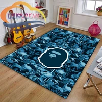 cartoon bape playroom and bedroom plush carpet non slip carpet soft play mat bed area rug parlor decor