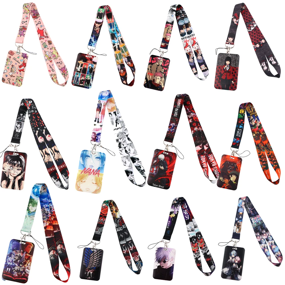 

Attack on Titan Anime Manga Neck Strap Lanyards for Key ID Card Gym Cell Phone Strap USB Badge Holder Rope Pendant Keychain Gift