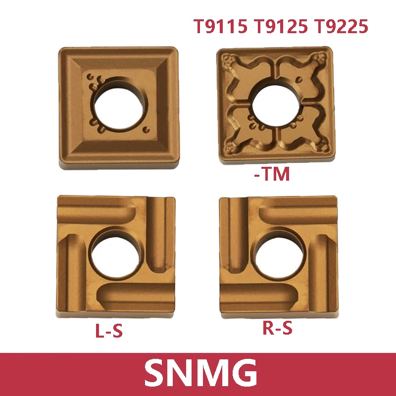 

SNMG120412-TM T9115 SNMG120408-TM T9125 SNMG120404-TM T9015 T9025 T9225 Carbide Inserts Processing Steel CNC Original SNMG 10pcs