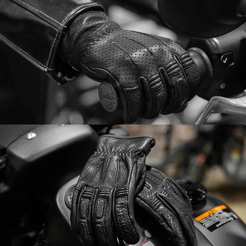 

Outdoor Cycling Competition Protective Equipment, Waterproof Leather Breathable , Men'S Sports Non-Slip Gloves For All Seasons