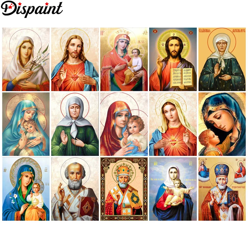 

Dispaint 5D Алмазный Узор страз вышивка алмазная живопись своими руками вышивка крестиком «Портрет женщины ребенка» Алмазная вышивка