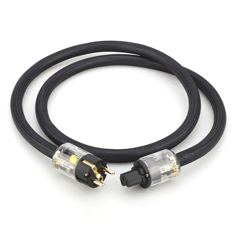 

New P118 AC Power Cable Hifi Audio EU Power Cord Schuko Power Cable With P-029E Power Plug Connector(EU Plug)