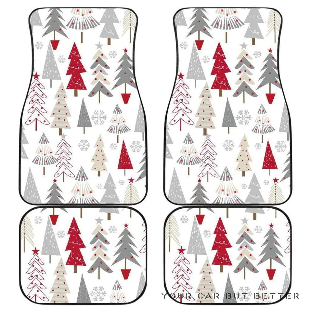 

Cute Christmas Tree Pattern Front And Back Car Mats 045109 T1120