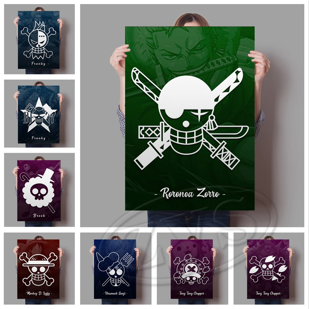 

HD Print One Piece Painting Home Decor Roronoa Zoro Canvas Tony Tony Chopper Poster Modular Pictures Modern Living Room Wall Art