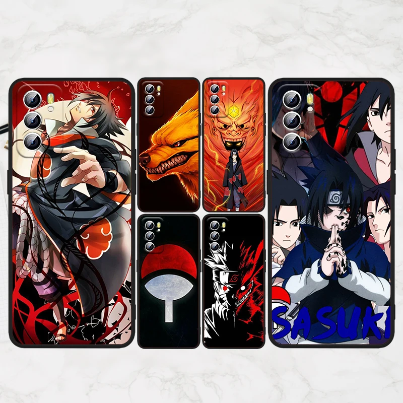 

Dark Naruto Anime For OPPO Reno 7 6 5 4 3 SE Z F Pro Plus 4G 5G Black Phone Case Silicone Cover Soft Shell Funda Capa