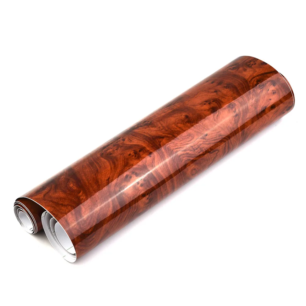 

High Glossy Car Sticker Wood Grain Decal Car Internal Vinyl 30x124CM DIY Film Useful Practical Popular Accessories