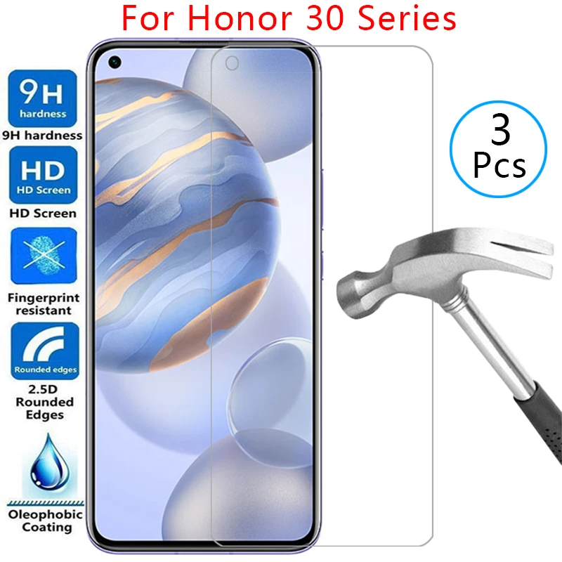 case for huawei honor 30 30s 30i cover tempered glass on honor30i honor30s honor30 s i s30 i30 phone coque honer onor honr hono