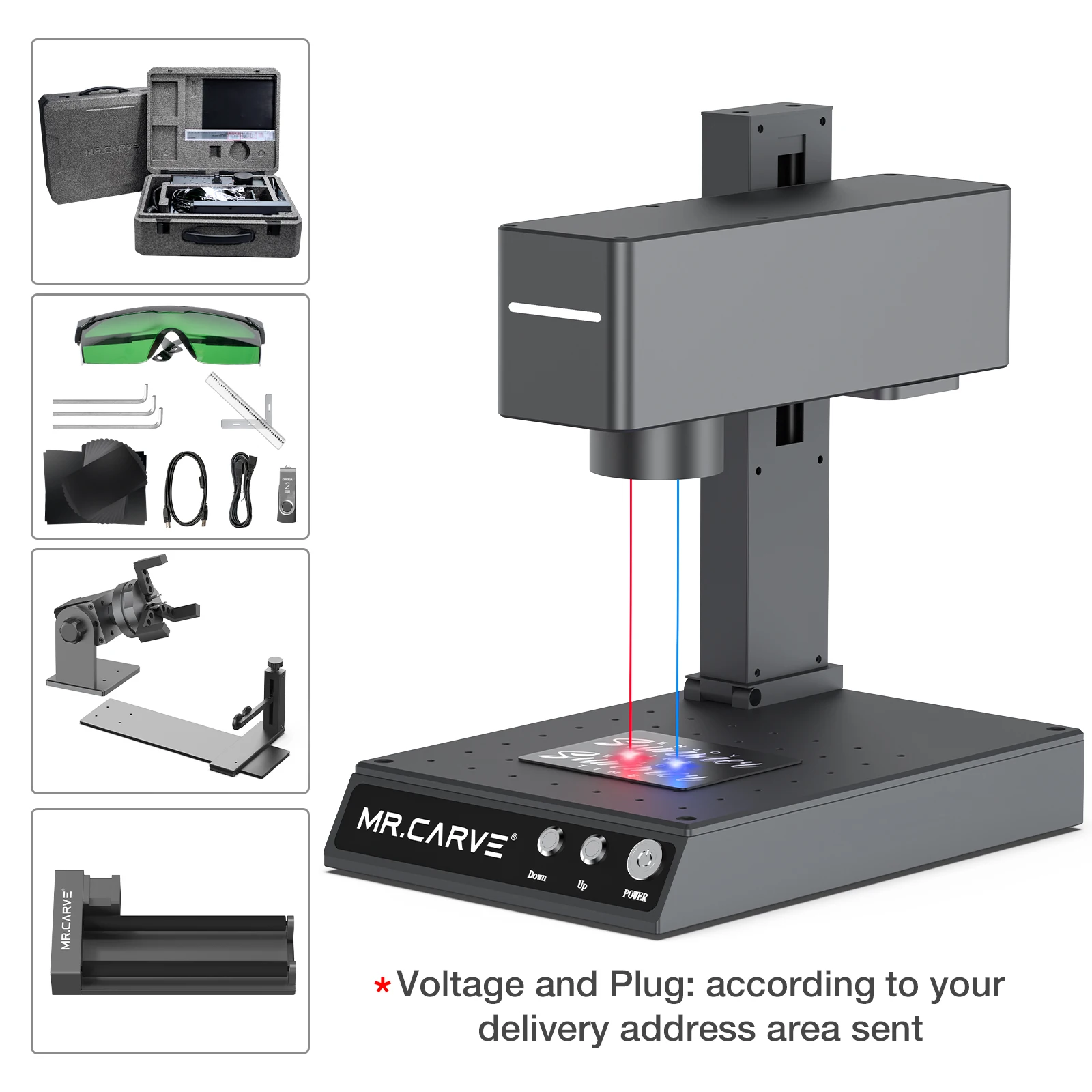 

MR.CARVE M4 Двухоптический портативный гравировальный станок