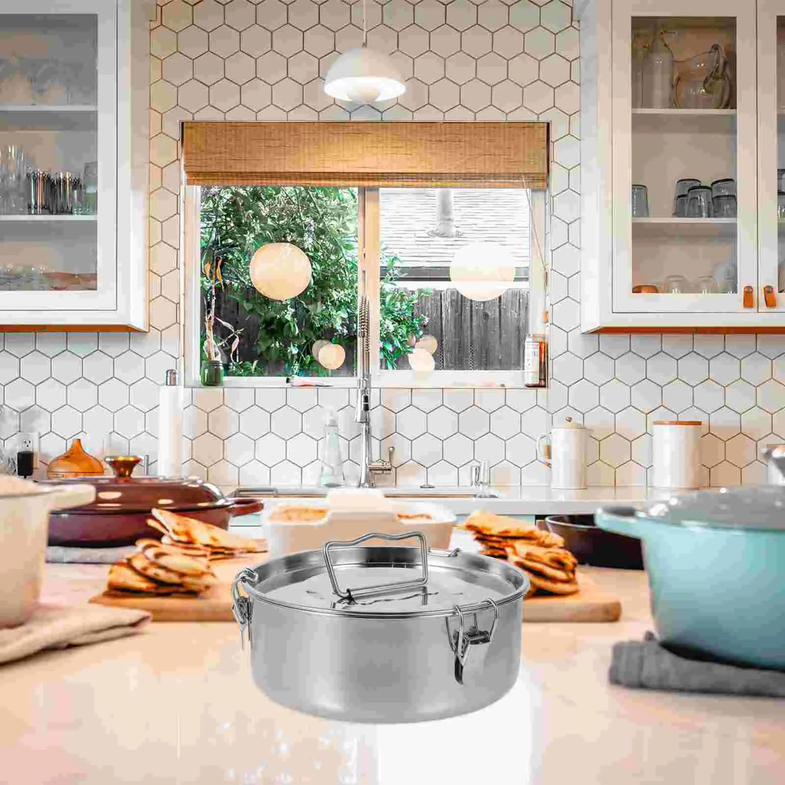 Кастрюля для пароварки из нержавеющей стали приготовления пищи Форма флан с