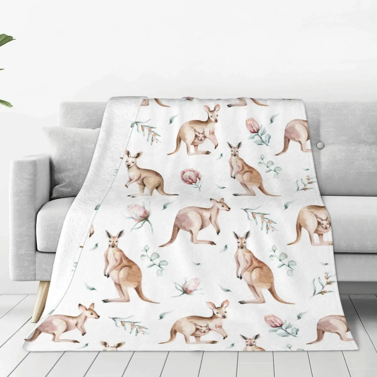 

Одеяло-кенгуру из флиса, многофункциональное легкое тонкое покрывало для дивана, дивана, плюшевое тонкое покрывало для зимы