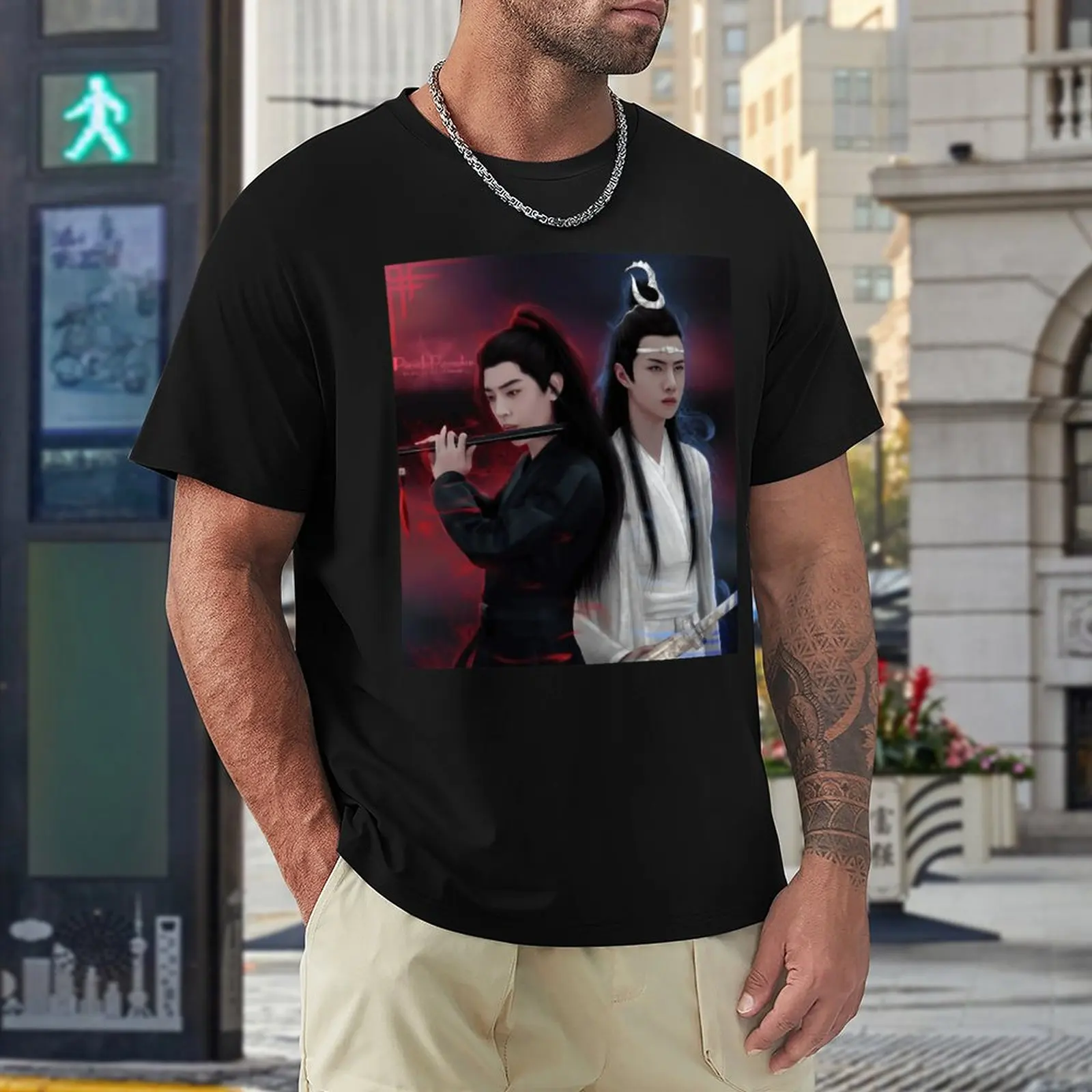 

Wangxian The Untamedirt Graphic Cool Tees top Quality Leisure Eur Size