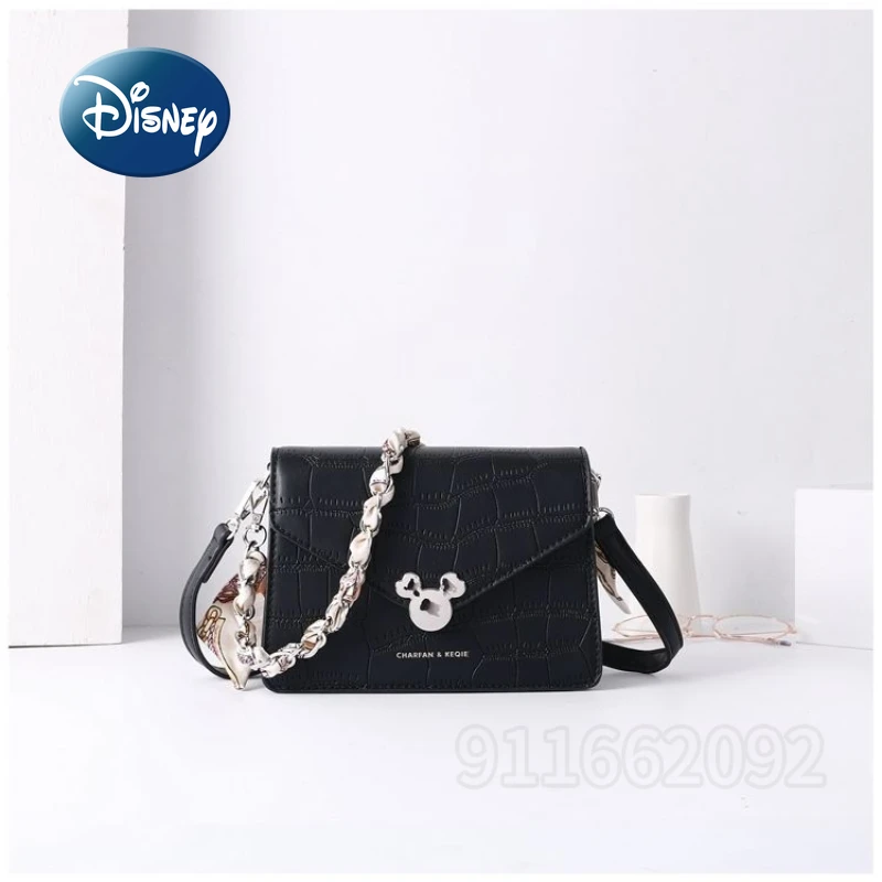 

Disney Mickey Women's Bag Fashion Women's Bag PU High Quality Large Capacity Cartoon Skew Bag Single Shoulder Bag Birthday Gift