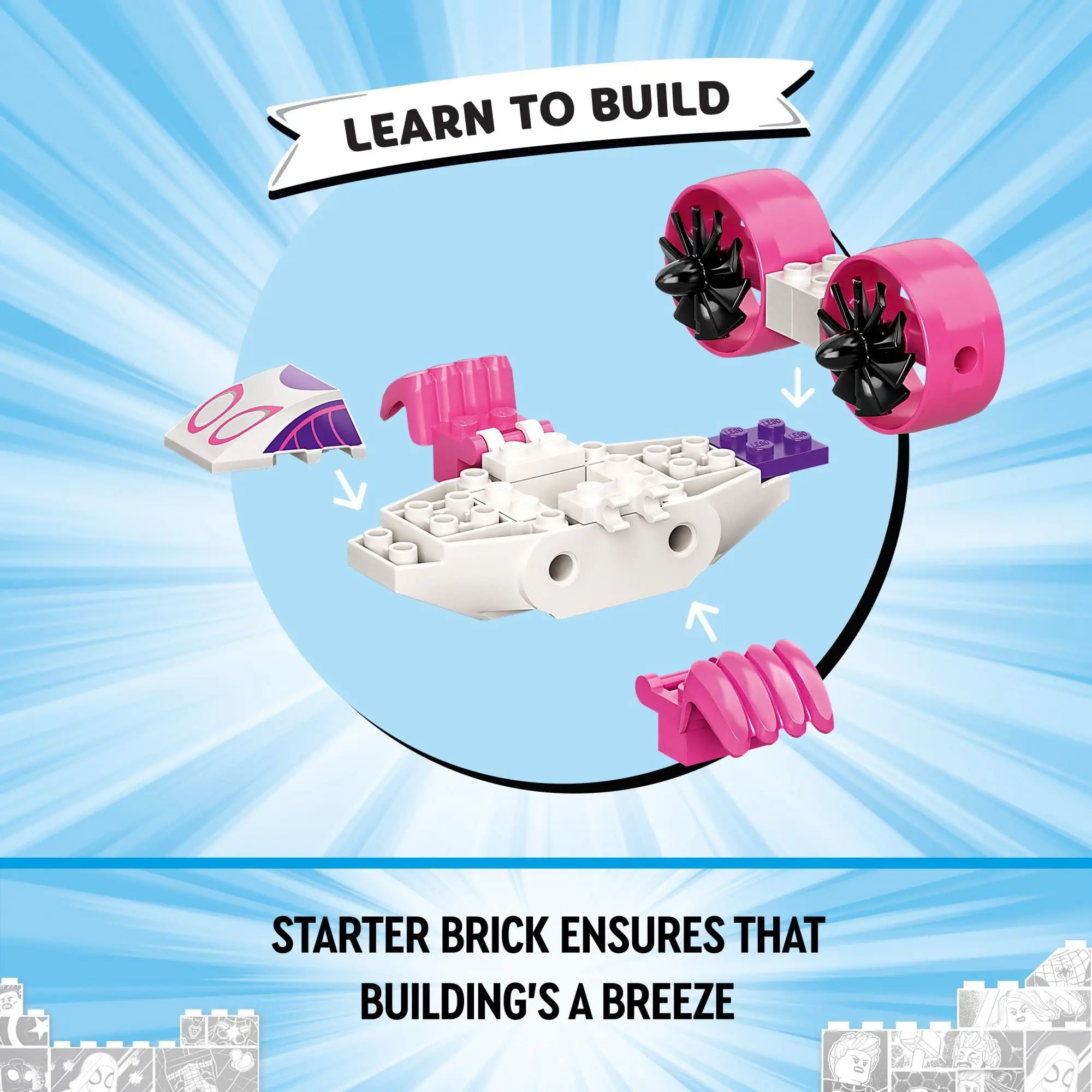 Конструктор LEGO и Marvel Spidey его удивительные друзья Человек-паук веб-четверть Hangout