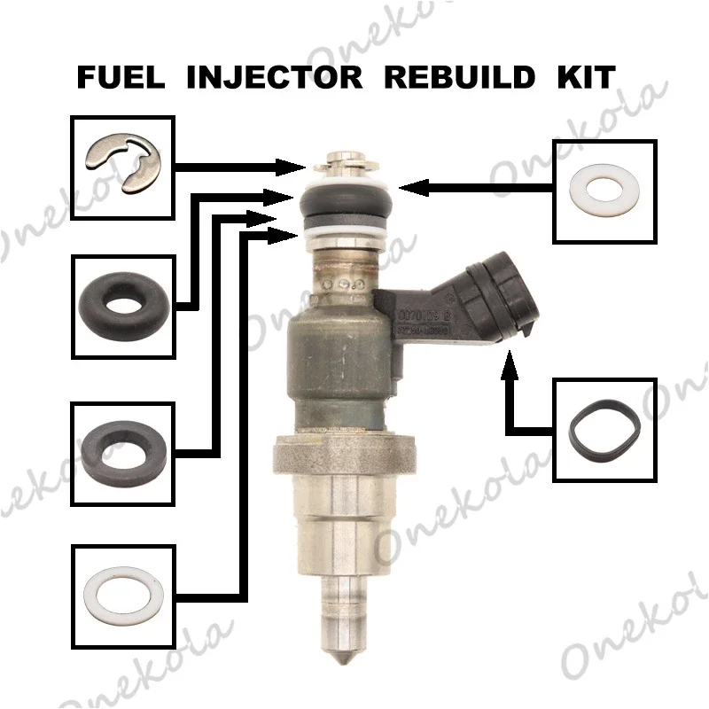 Ремкомплект топливной форсунки Orings Фильтры для Toyota RAV4 Avensis Opa 02-05 1AZFSE 23250-28030 23209-28030