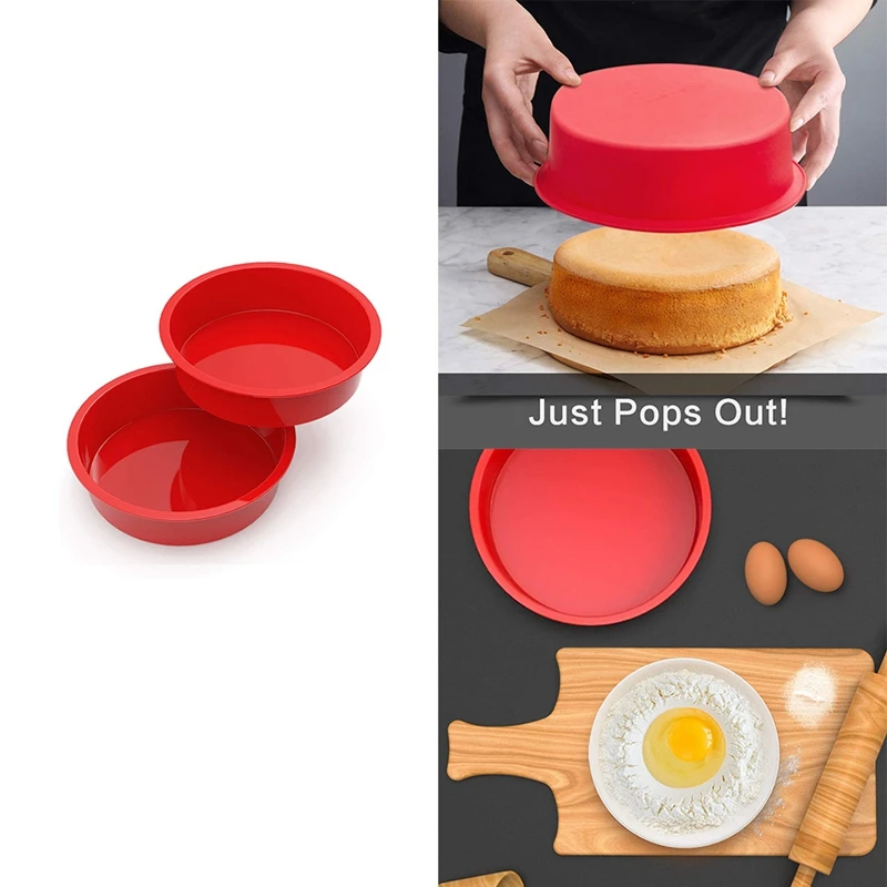 

Круглая форма для кекса-силиконовая форма для выпечки антипригарная и быстросъемная форма для выпечки