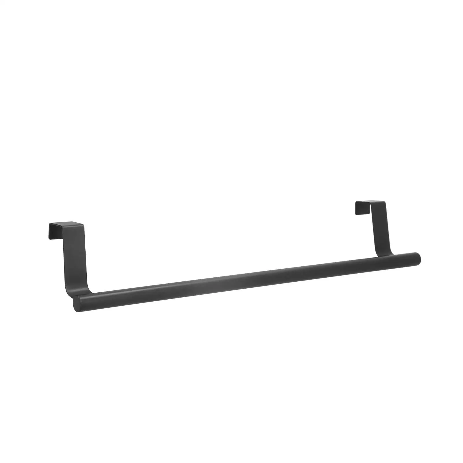 Набор черных вешалок для полотенец из 2 предметов — настенный 23 см и 36 не