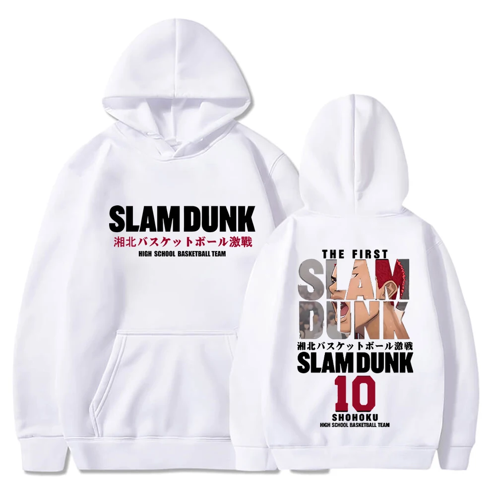 

Anime Slam Dunk Hoodie Sweatshirts for Men Sakuragi Hanamichi Kaede Rukawa Hoody Oversized Pullovers Casual Manga Hooded Clothes