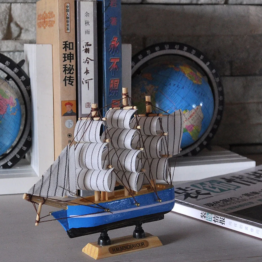 Парусная модель орнамент приморский домашний декор креативная лодка корабль