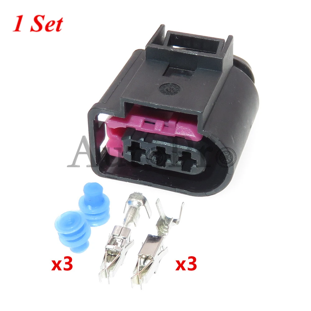 

1 комплект 3-х отверстия автомобильный двигатель топливный датчик давления Проводная розетка автомобильный пластиковый корпус электрический разъем 4D0971993