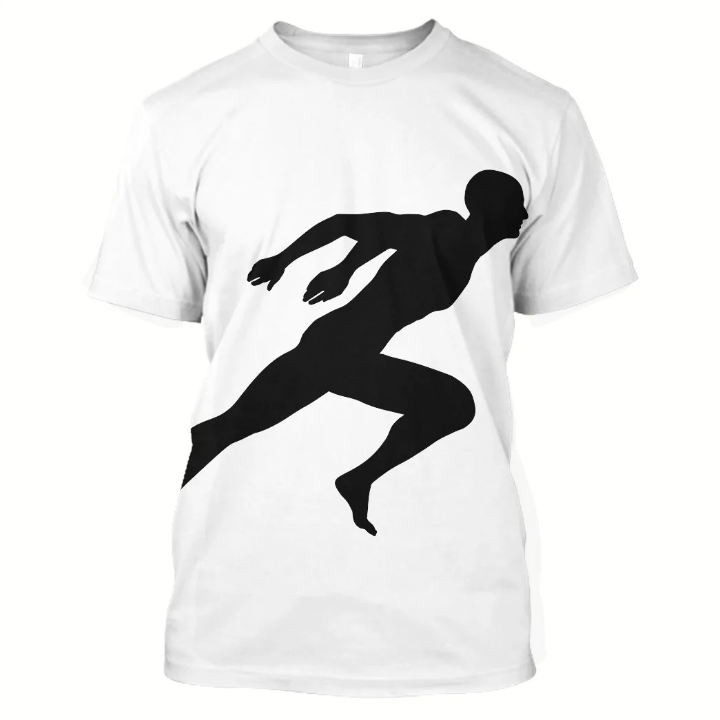 

Jumeast 3D Graphic Tees Oversized Running Printed Men T Shirt Gym Fitness Sport Workout Sportswear Jogging Sweat Lose Weight Boy