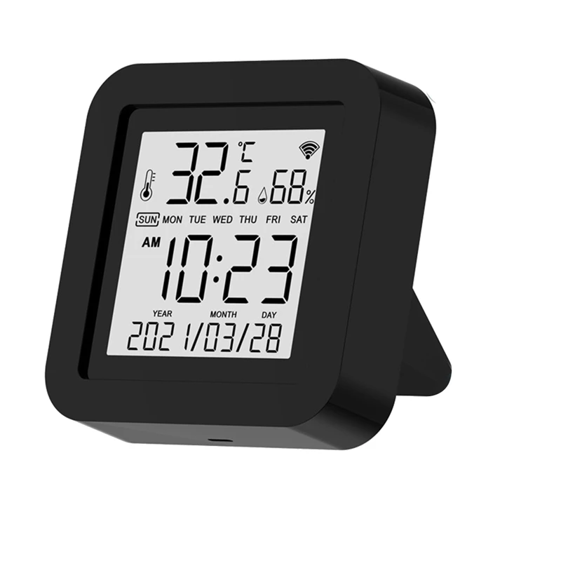 

Wi-Fi пульт дистанционного управления Tuya датчик температуры и влажности индикатор Даты Alexa Go пульт дистанционного управления умный кондицион...