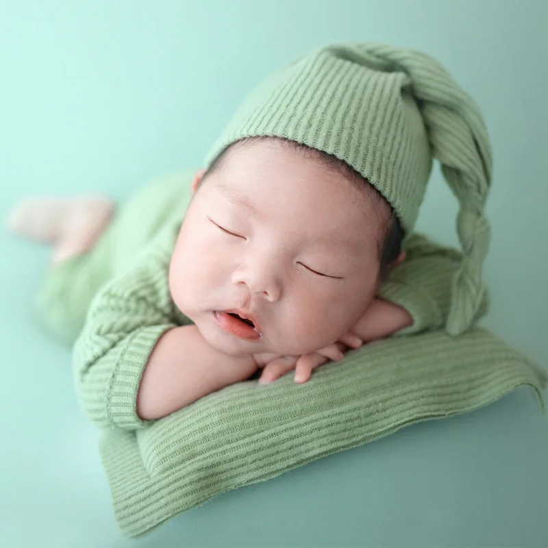 ❤️Newborn Photography Clothing Hat+Jumpsuit+Pillow 3Pcs/set Baby Photo Props Accessories Studio Infant Shoot Clothes Outfits