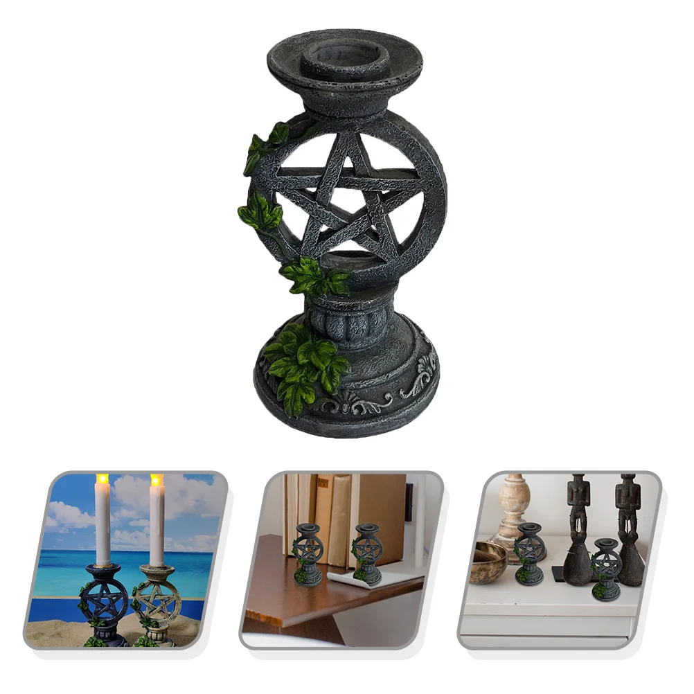 

2Pcs Retro Candlesticks Holders Decorative Candleholders Restaurant Decors