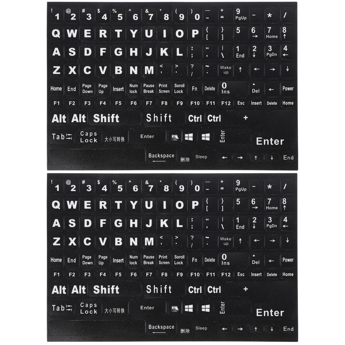 

2 Sheets Glow in The Dark Keyboard Cover Keyboard Decals Computer Keyboard Stickers Laptop Key Stickers