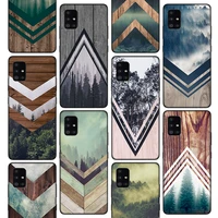 forest geometry wood nature phone case for samsung galaxy a51 a52 a71 a72 a42 a32 a22 a12 5g a02s a31 a21s m12 m21 m31s m32 cove