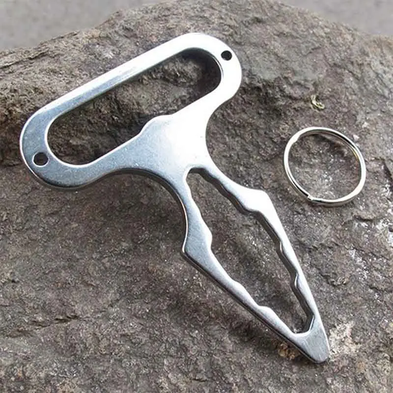 

High Quality EDC Spike Tool For Hiking Wrench Bottle Opener Screwdriver Multi-Functional Pinic Tools