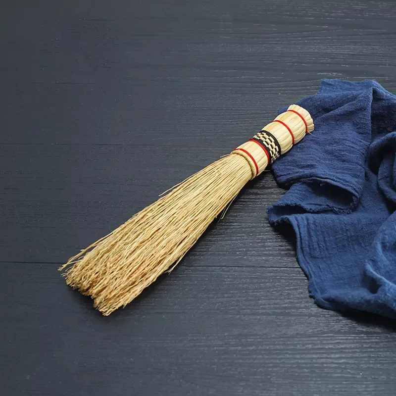 

Master Star Natural Straw Handmade Wok Brush Pan Cleaning Brush Eco-Friendly -stick Coating Protect Brush Kitchen Tool