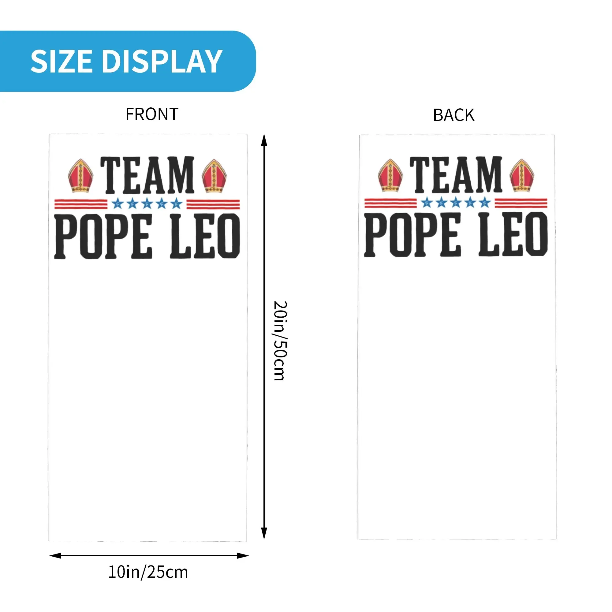 Фото Новая бандана-маска для лица и шеи Team Pope Leo XIV с принтом кардинала Роберта Превоста, теплая повязка на голову, унисекс, для походов №2