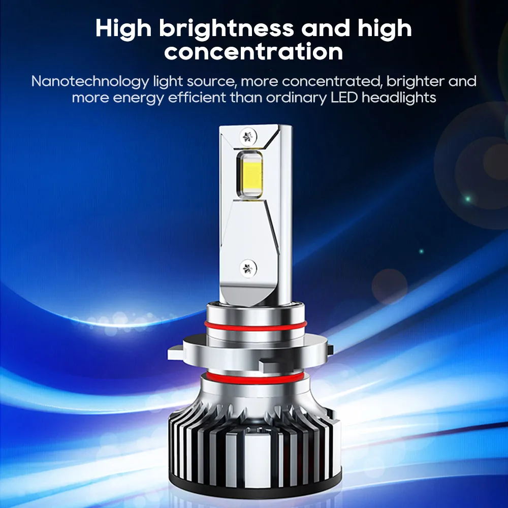 

2Pcs LED Car Headlight H7 H11 H4 LED Headlight Bulbs 9005 HB3 9006 Super Bright 6000K LED Auto Fog Lamp LED Headlights Bulb