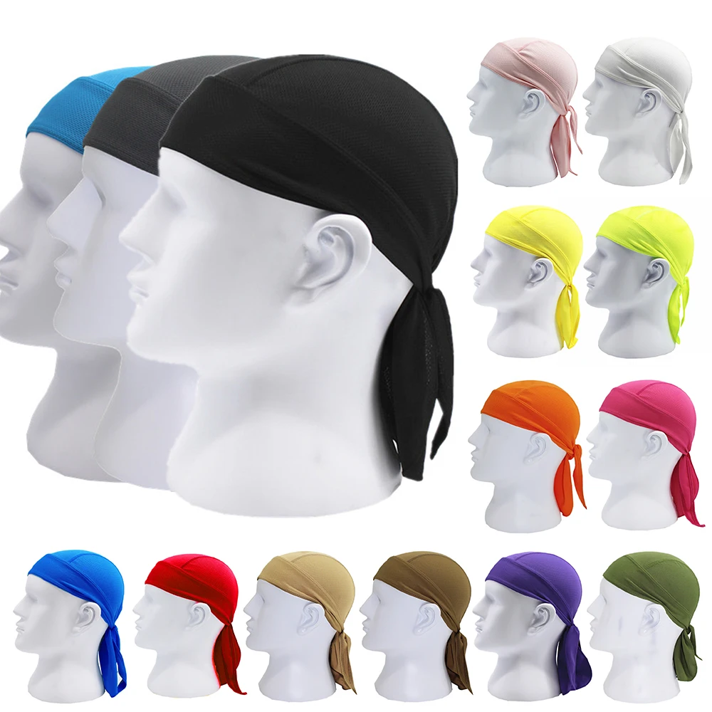 

1Pcs Cycling Caps for Men Sports Headband Breathable Sunscreen Hood Pirate Fabric Headscarf for Hiking, Fishing, Climbing