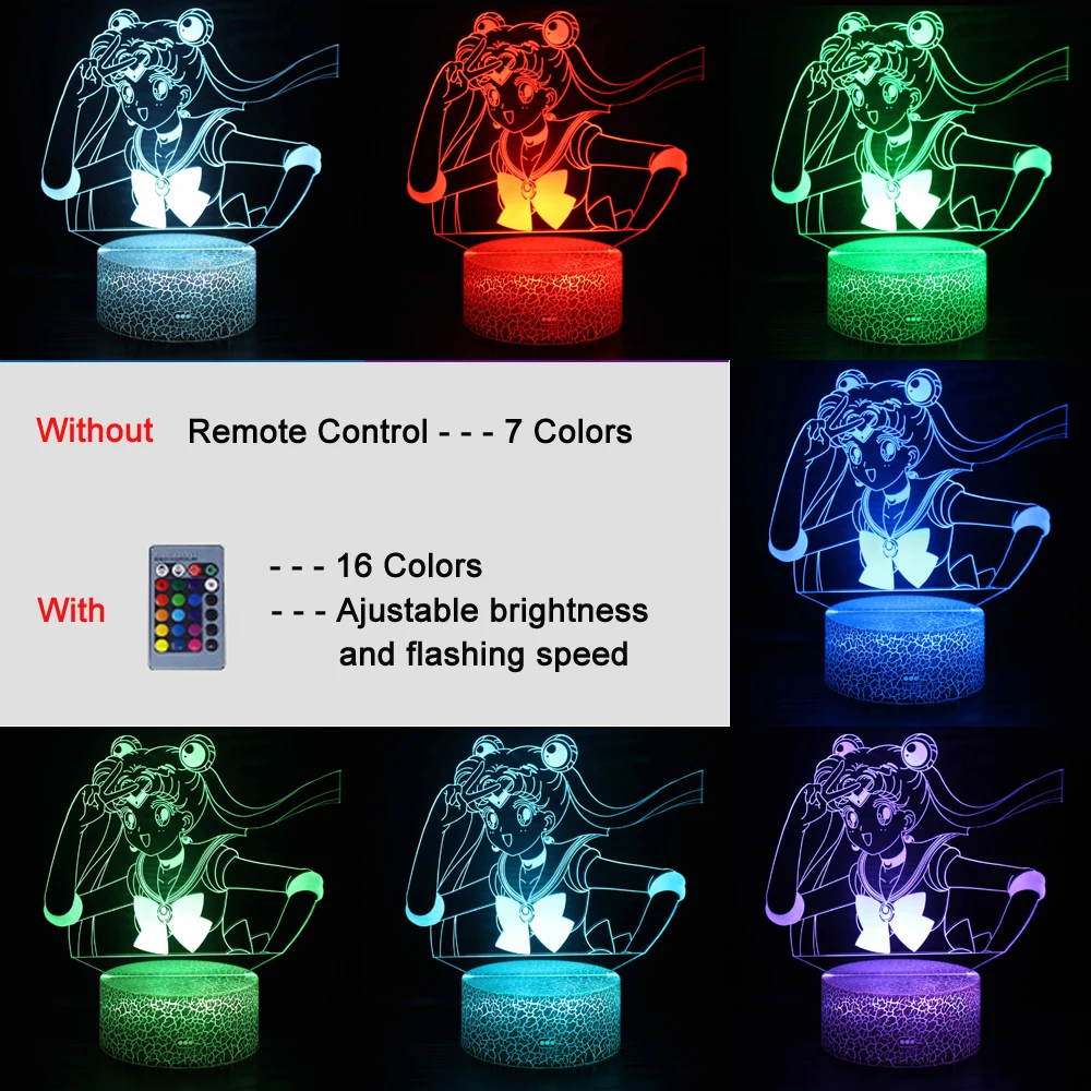 3D иллюзия светодиодный ночсветильник лампа разноцветная меняющая цвет Декор для