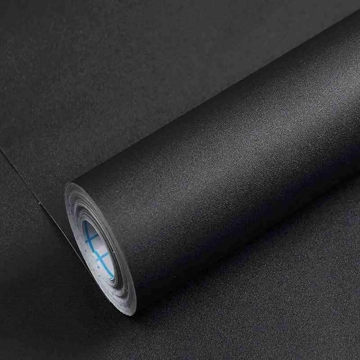 

60/90cm Width Self Adhesive Wallpaper Black Matte Vinyl Removable Decor Living Room Bedroom Table Furniture Wall Sticker Paper
